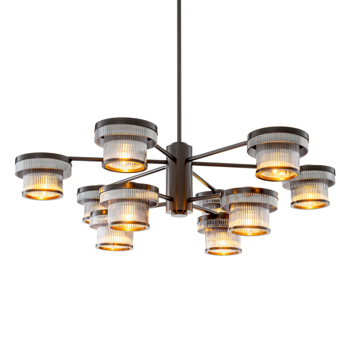 Ribbed Glass Chandelier Andromeda | Eichholtzmh.com