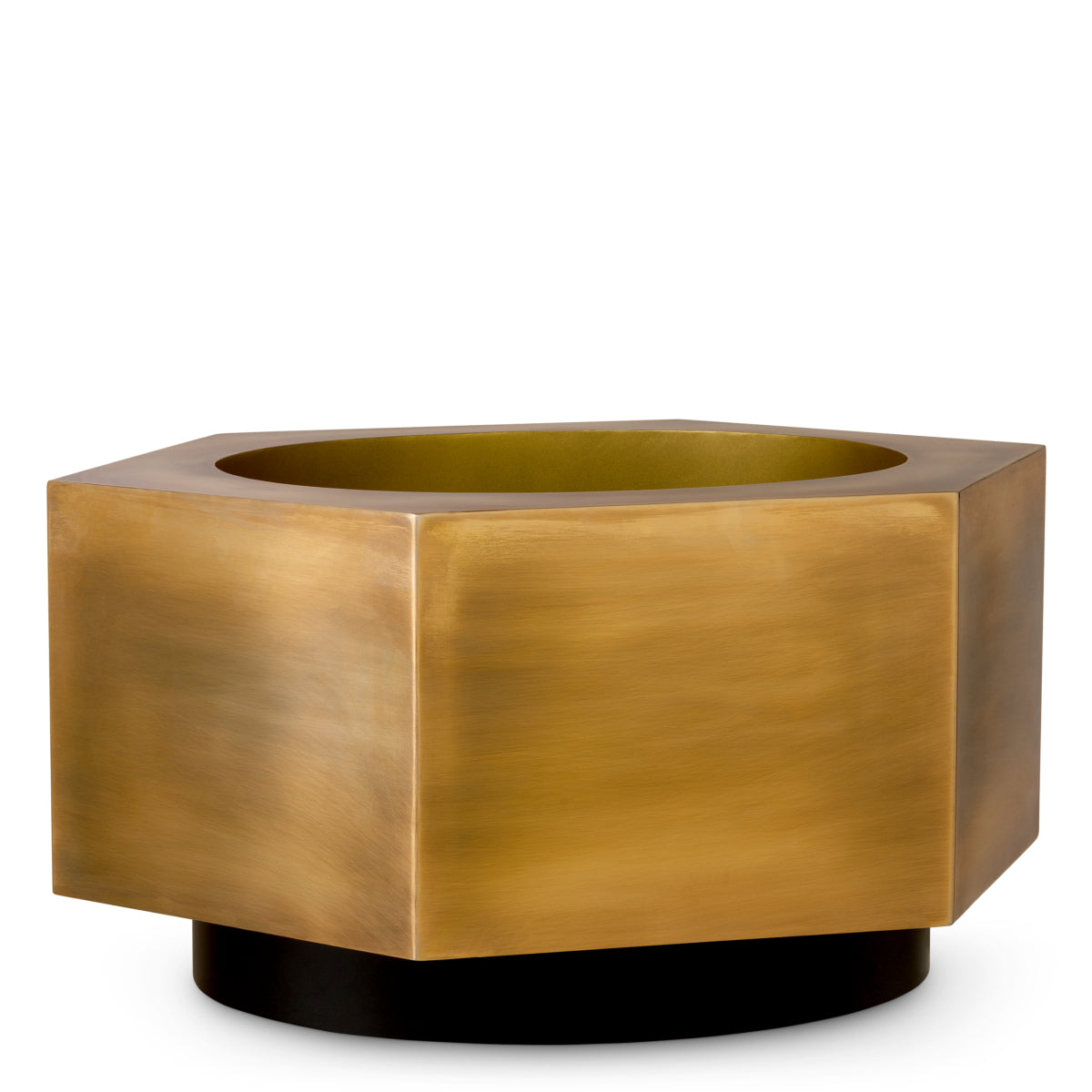 Vintage Brass Low Planter Montura | Eichholtzmh.com