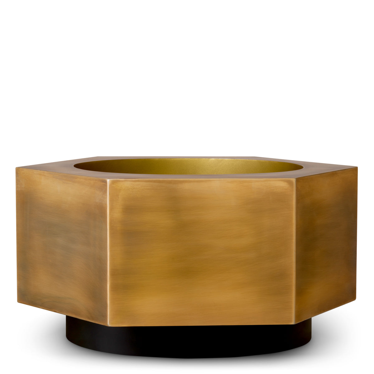 Vintage Brass Low Planter Montura | Eichholtzmh.com