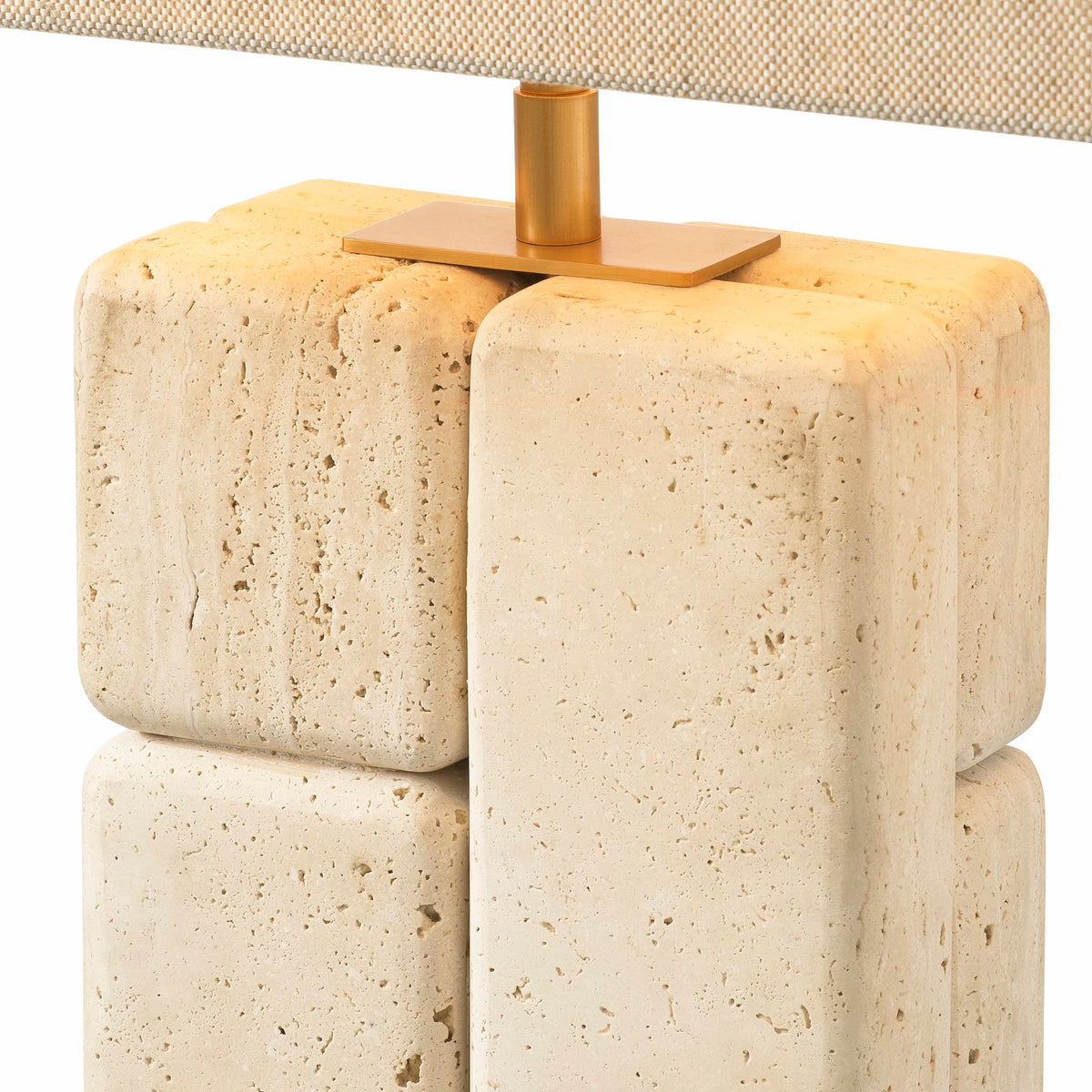 Stacked Travertine Table Lamp Rathmore | Eichholtzmh.com