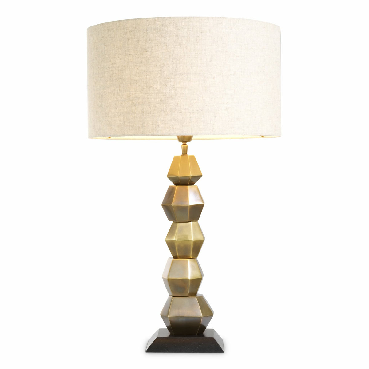 Stacked Brass Table Lamp Lior | Eichholtzmh.com