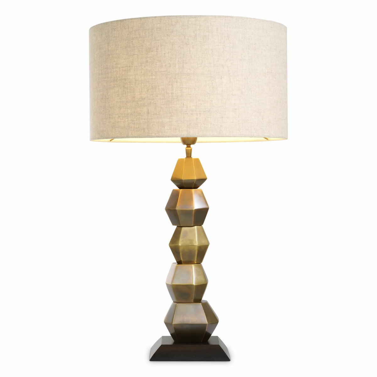 Stacked Brass Table Lamp Lior | Eichholtzmh.com