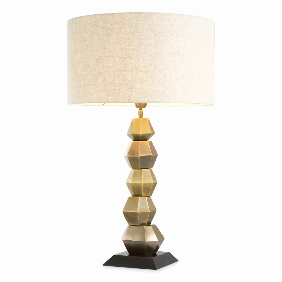 Stacked Brass Table Lamp Lior | Eichholtzmh.com