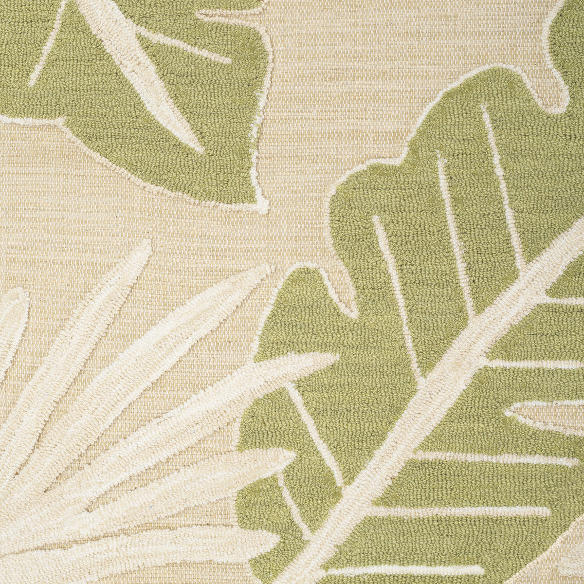 Leaf-Patterned Wool Rug Verdure | Eichholtzmh.com