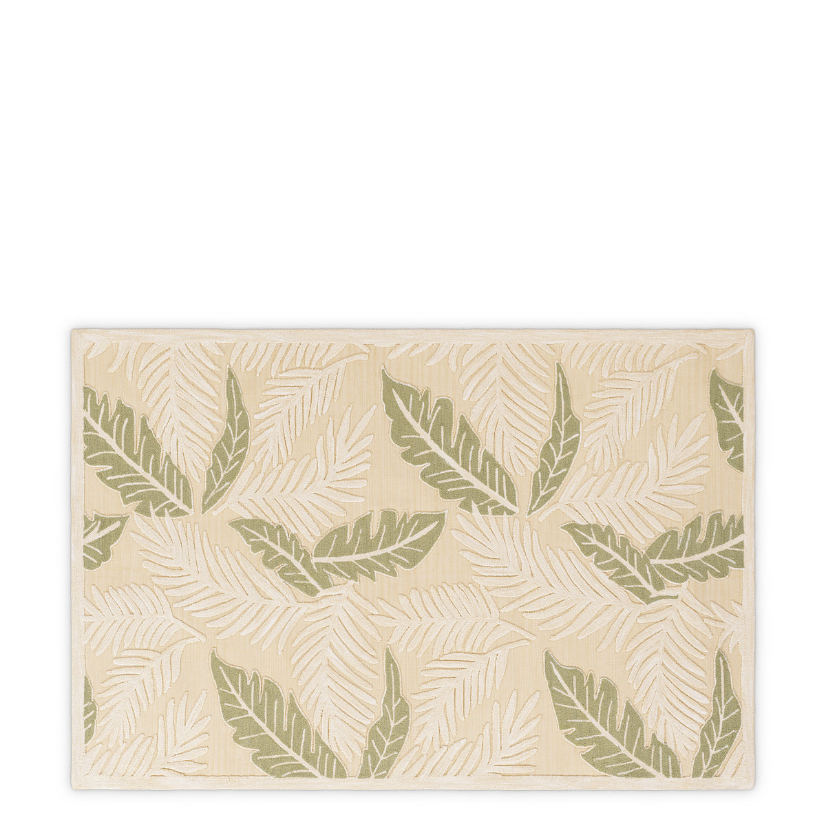 Leaf-Patterned Wool Rug Verdure | Eichholtzmh.com