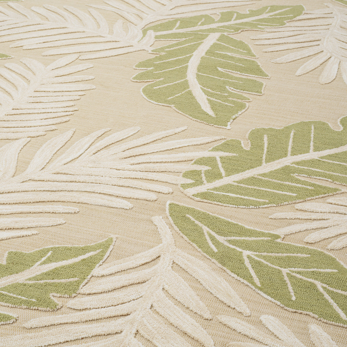 Leaf-Patterned Wool Rug Verdure | Eichholtzmh.com