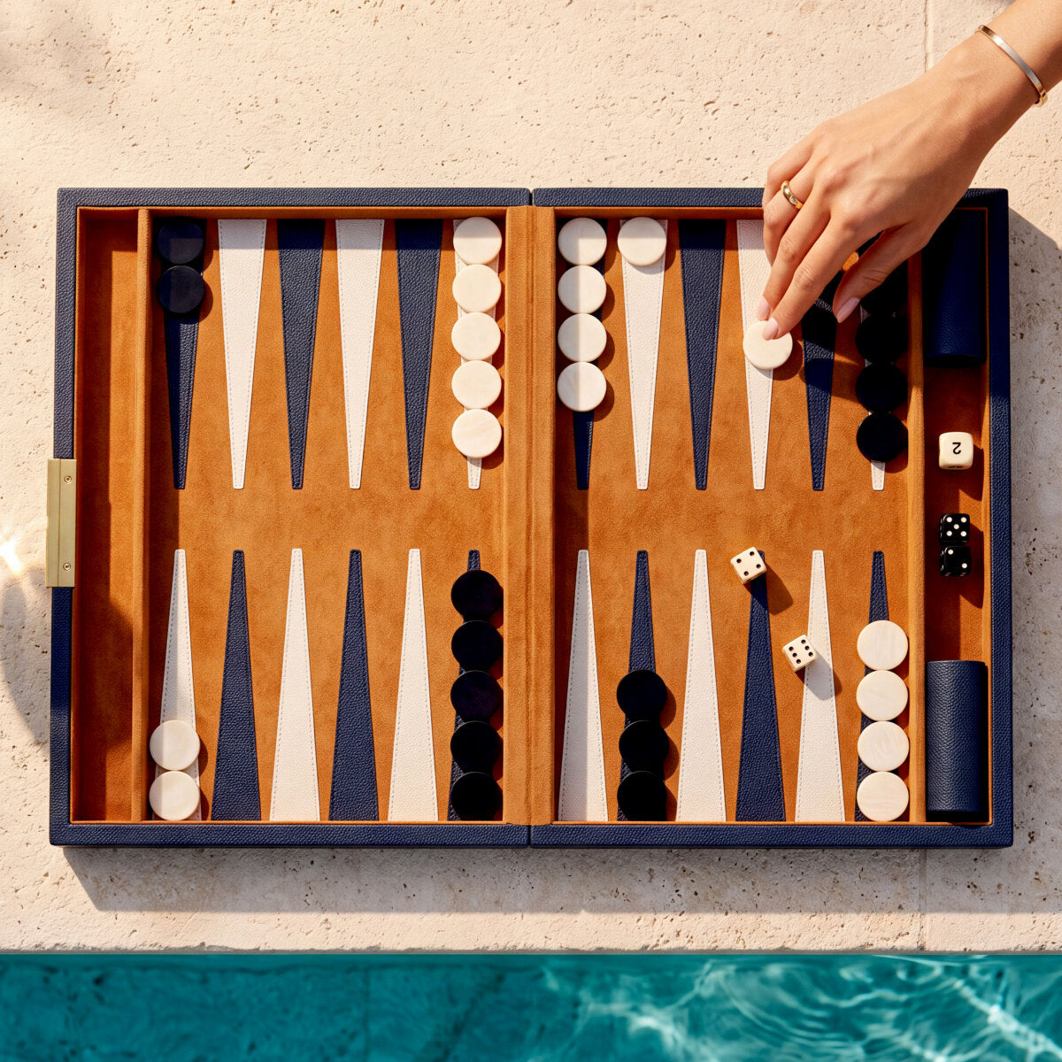 Dual-Colored Backgammon Gift Set South Shore | Eichholtzmh.com