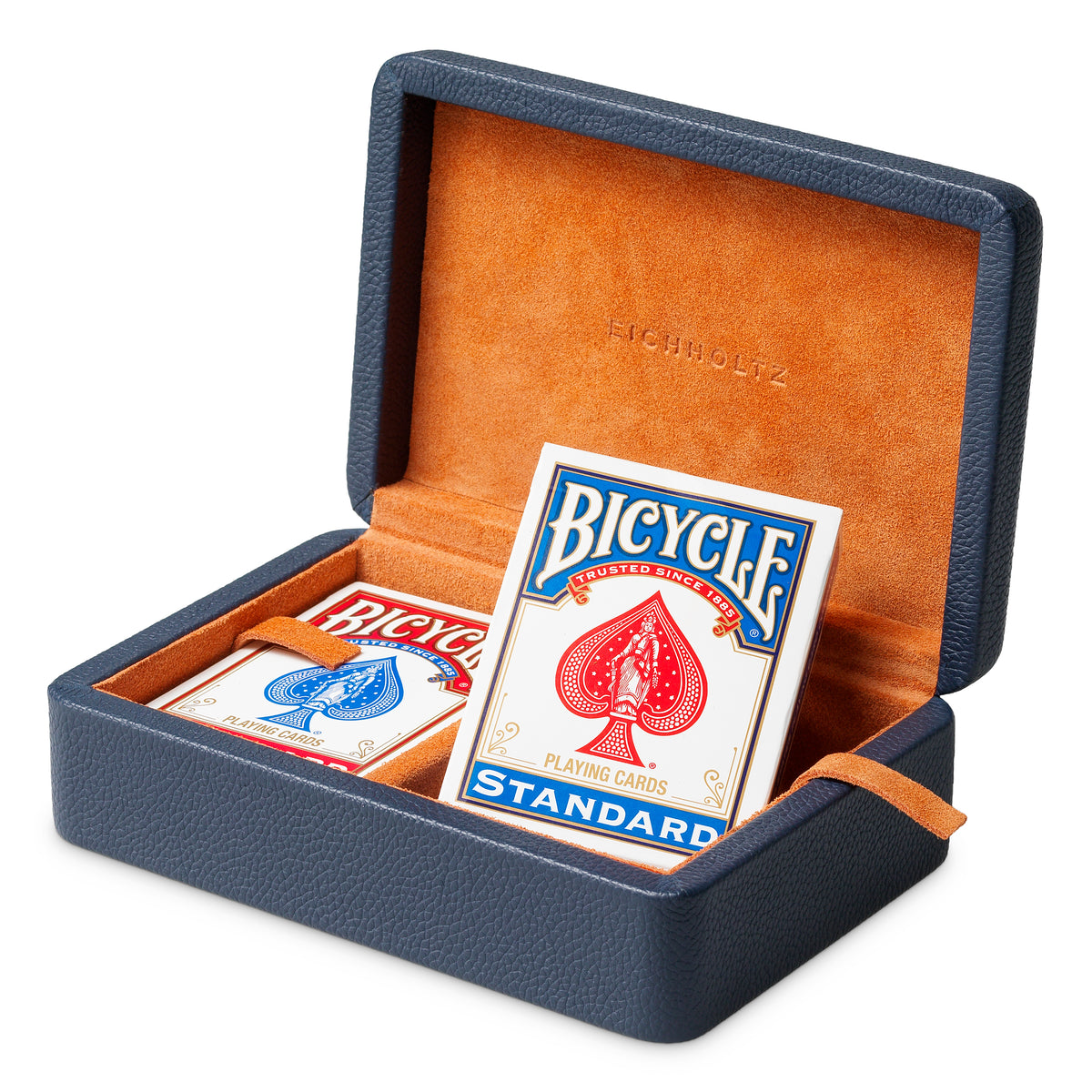 Blue Leather Deck Box The Ridges | Eichholtzmh.com