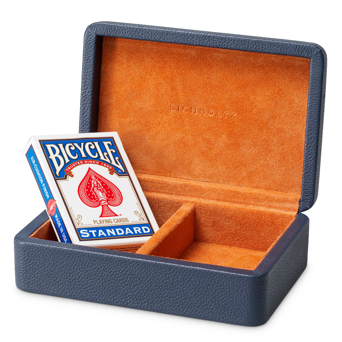 Blue Leather Deck Box The Ridges | Eichholtzmh.com