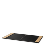 Black Leather Desk Blotter Taos | Eichholtzmh.com