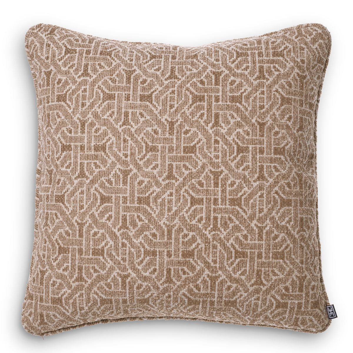 Beige Jacquard Cushion Frieze | Eichholtzmh.com