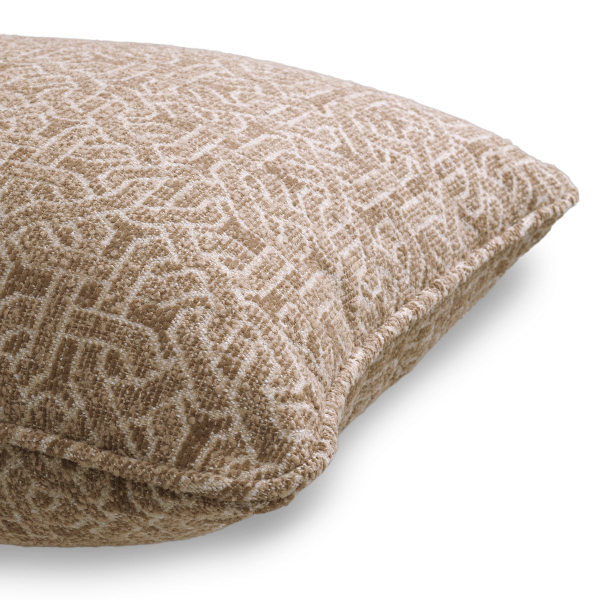 Beige Jacquard Cushion Frieze | Eichholtzmh.com