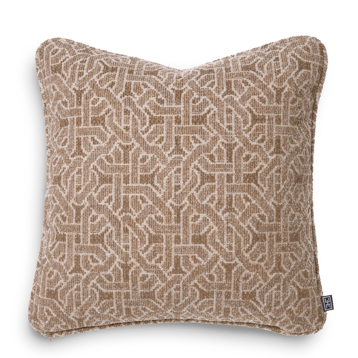 Beige Jacquard Cushion Frieze | Eichholtzmh.com