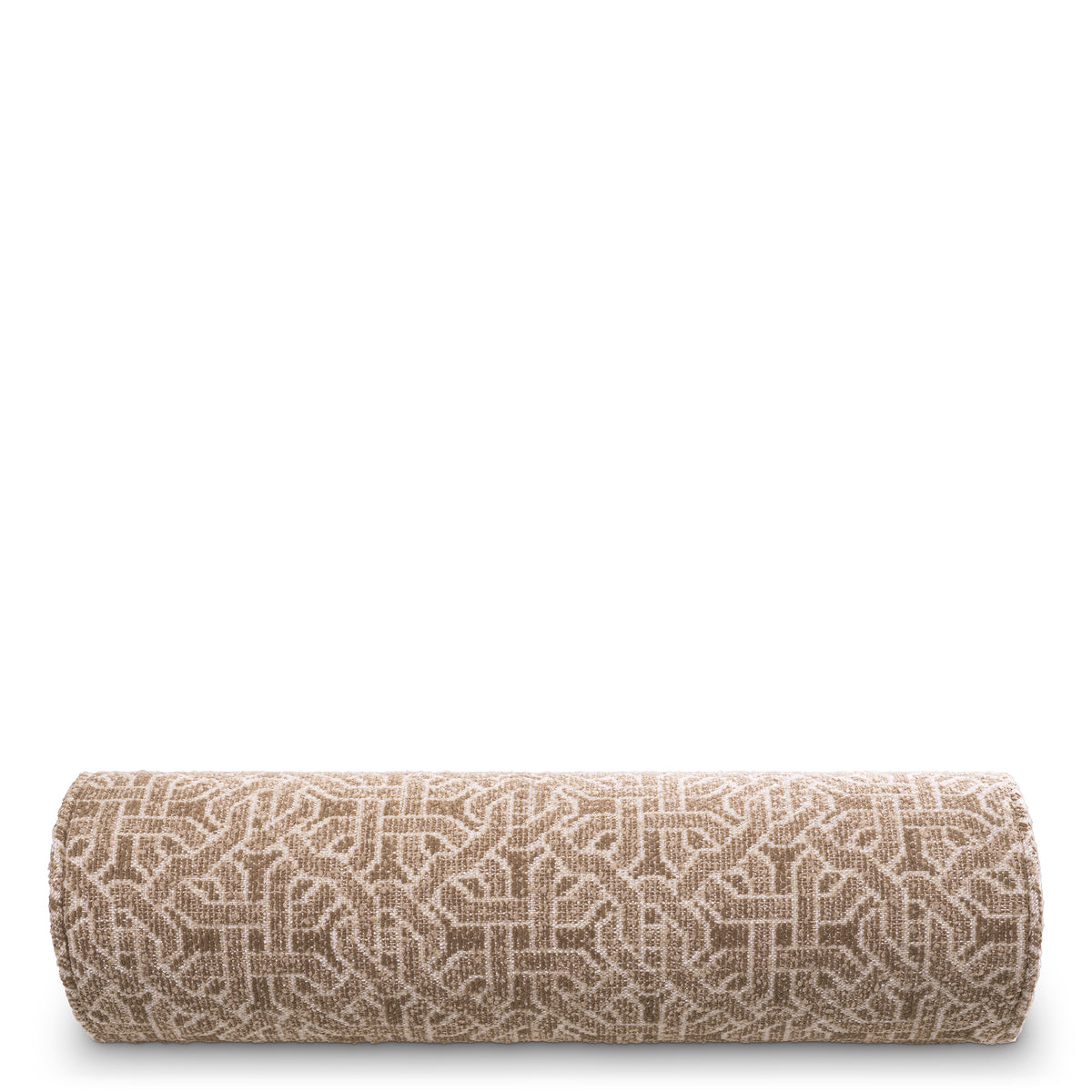 Beige Jacquard Bolster Cushion Frieze | Eichholtzmh.com
