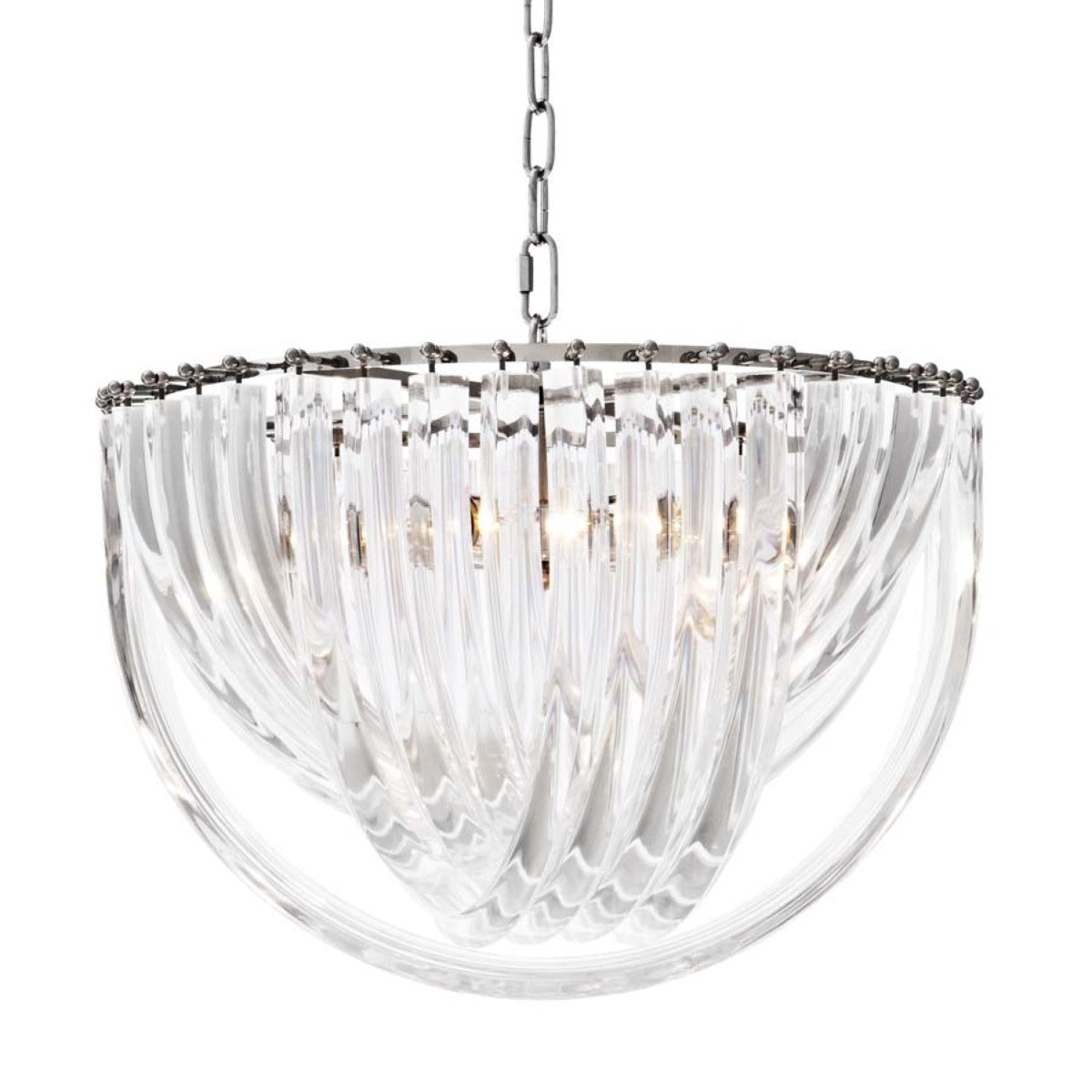 Lucite Loop Chandelier L Murano | Eichholtzmh.com
