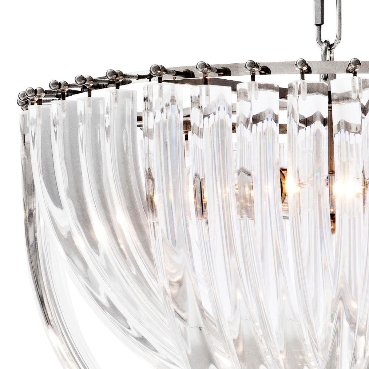 Lucite Loop Chandelier L Murano | Eichholtzmh.com