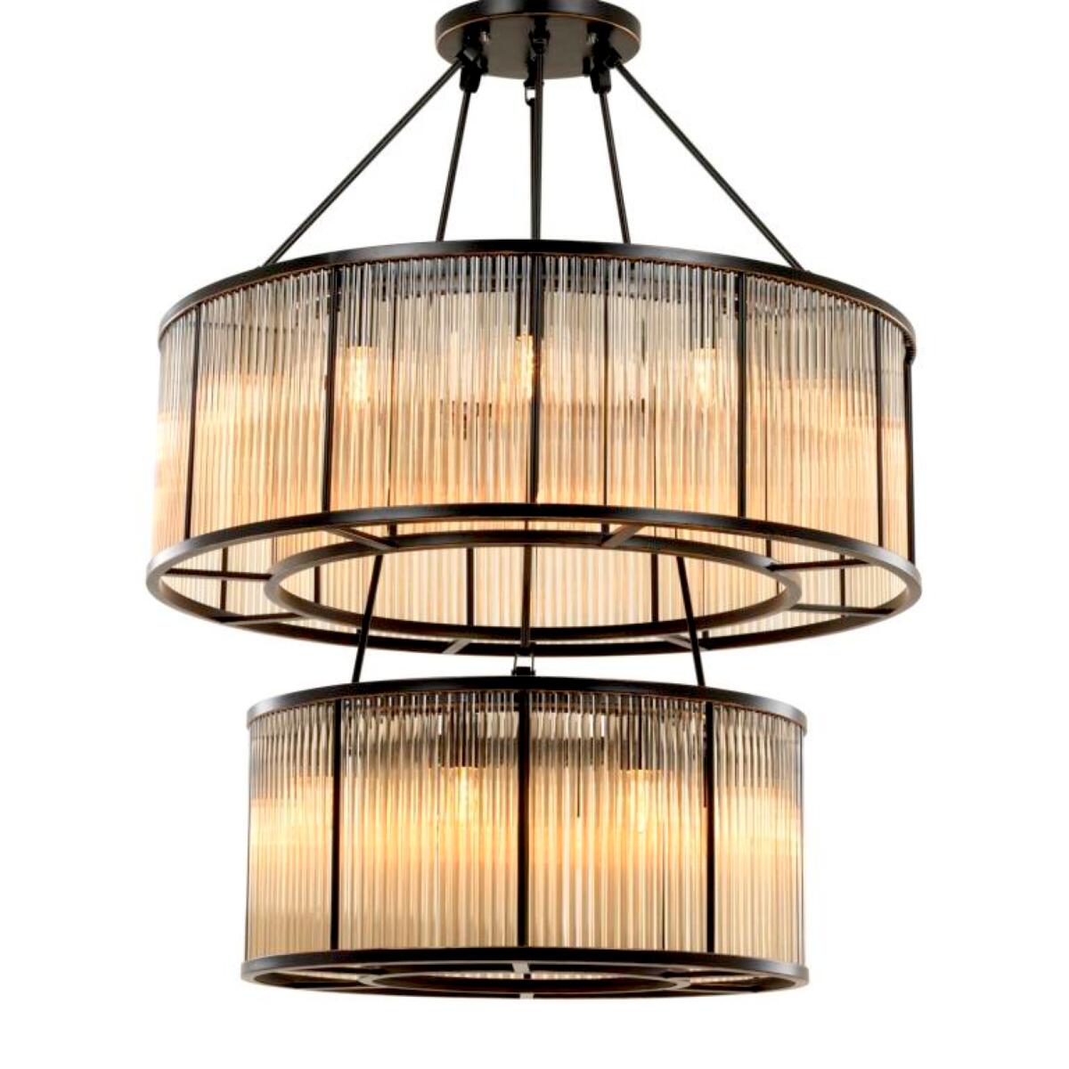 Bronze Glass Chandelier Bernardi | Eichholtzmh.com
