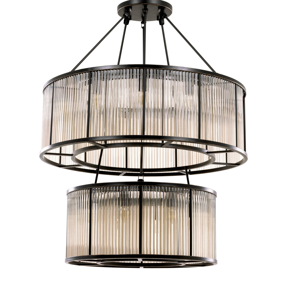 Bronze Glass Chandelier Bernardi | Eichholtzmh.com