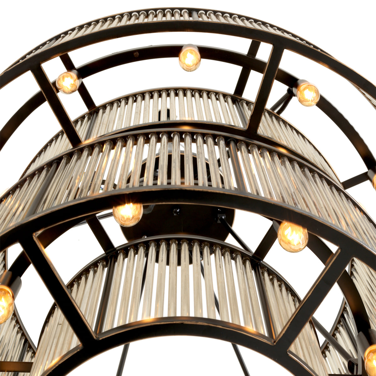 Bronze Glass Chandelier Bernardi | Eichholtzmh.com