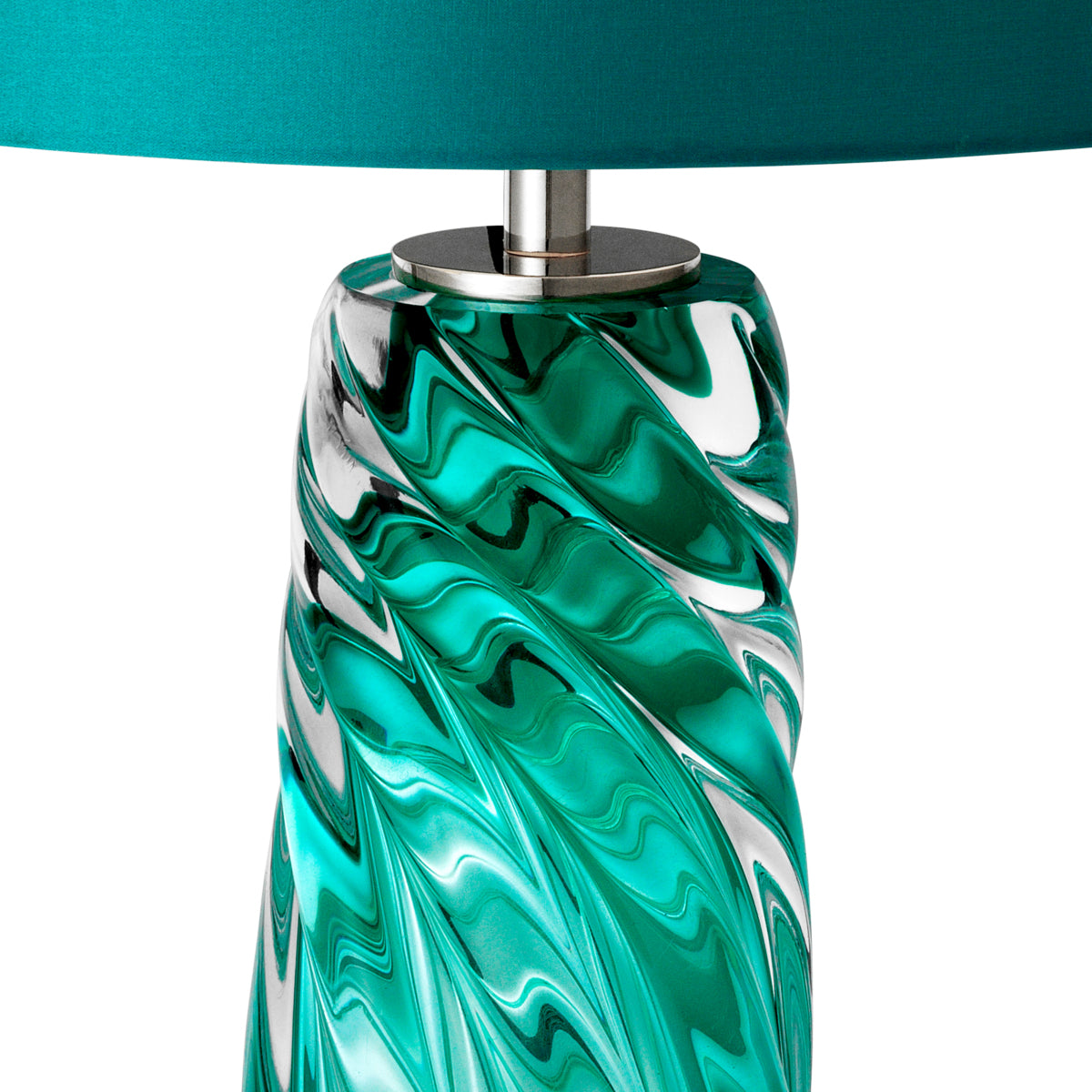 Turquoise Glass Table Lamp Barron | Eichholtzmh.com