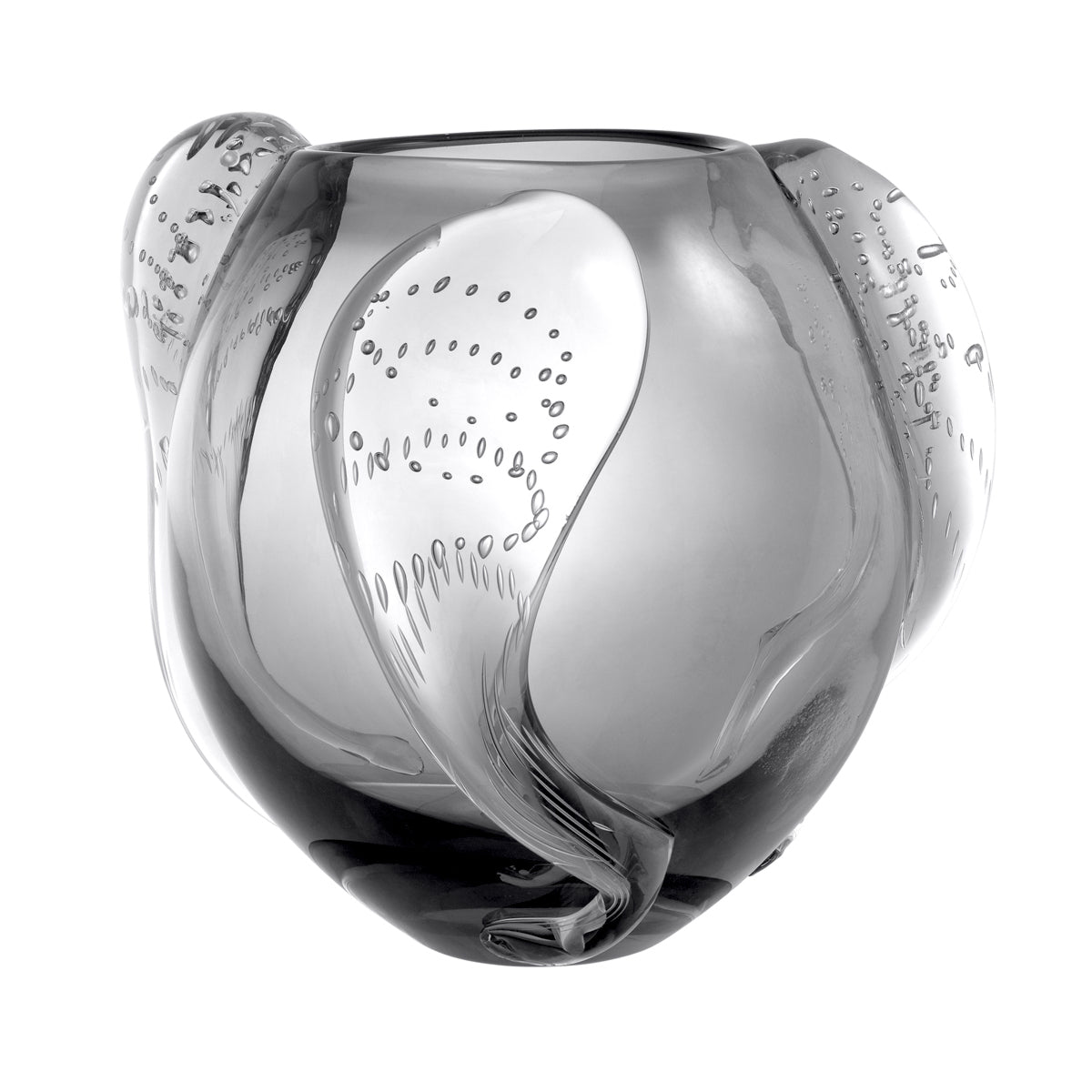 Gray Handblown Glass Vase L Sianluca | Eichholtzmh.com.