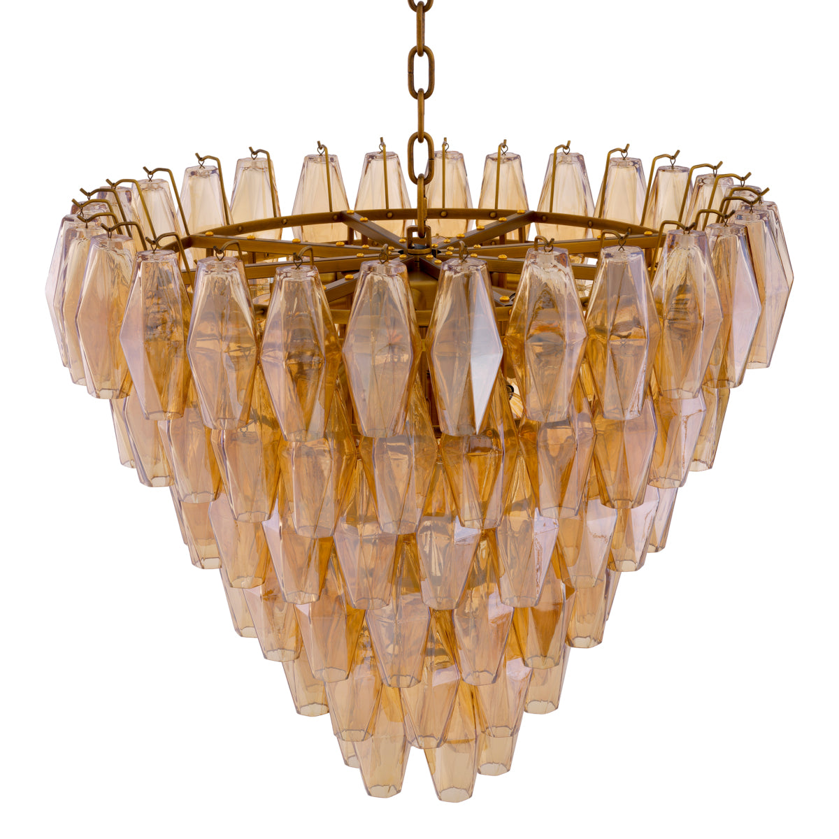 Diamond Amber Glass Chandelier Benini | Eichholtzmh.com