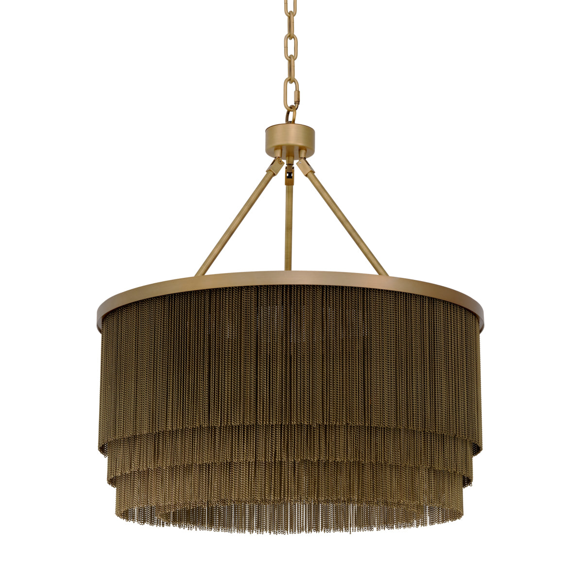 Antique Brass Fringe Chandelier Tissot | Eichholtzmh.com