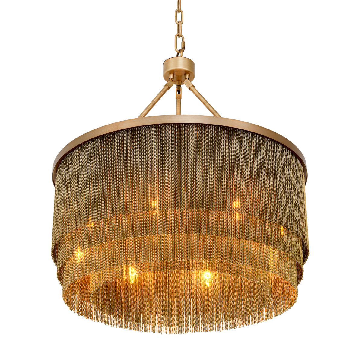 Antique Brass Fringe Chandelier Tissot | Eichholtzmh.com