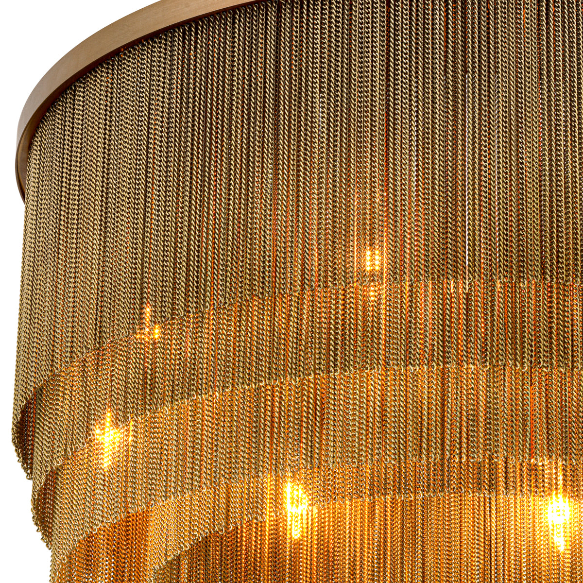 Antique Brass Fringe Chandelier Tissot | Eichholtzmh.com