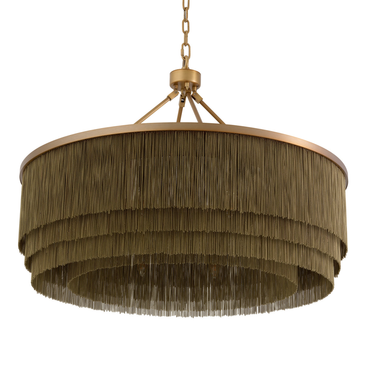 Antique Brass Fringe Chandelier Tissot | Eichholtzmh.com