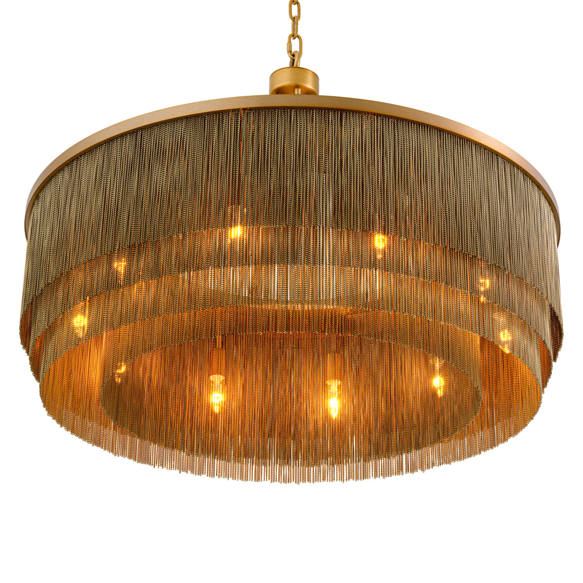 Antique Brass Fringe Chandelier Tissot | Eichholtzmh.com