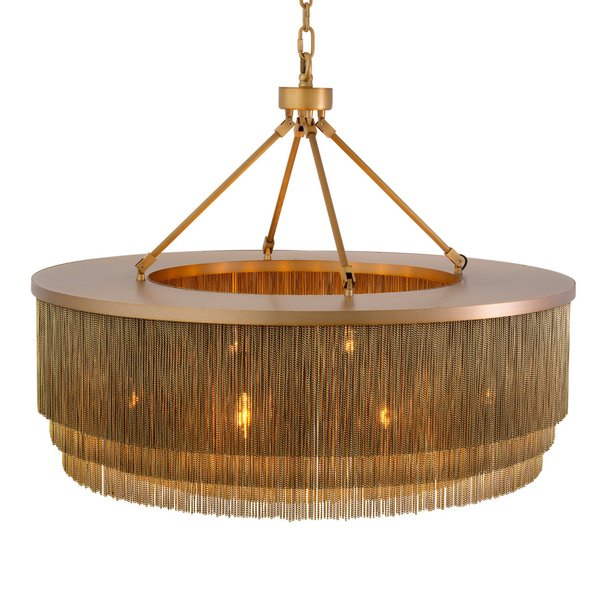 Antique Brass Fringe Chandelier Tissot | Eichholtzmh.com