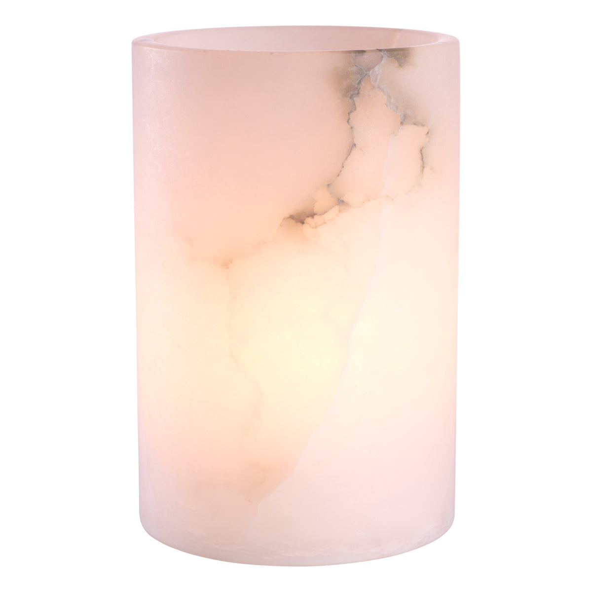Cylindrical Alabaster Candle Holder Mercer | Eichholtzmh.com