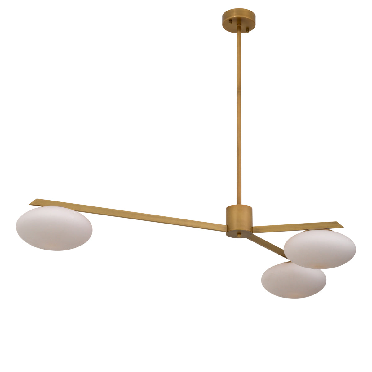 Elliptical White Glass Chandelier Evergreen | Eichholtzmh.com