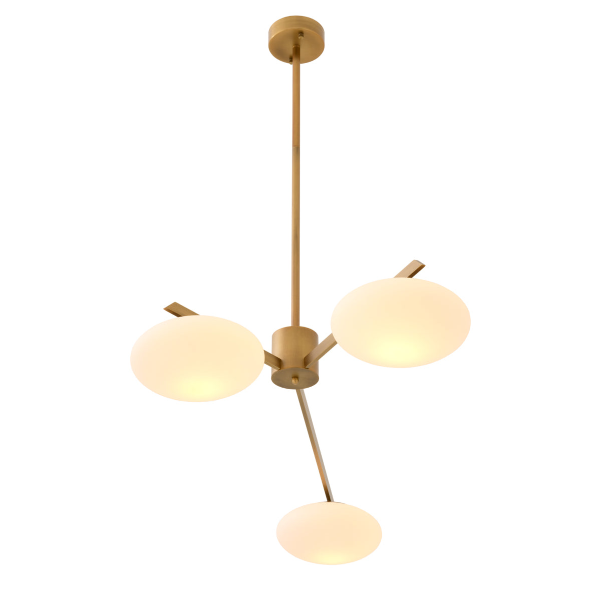 Elliptical White Glass Chandelier Evergreen | Eichholtzmh.com