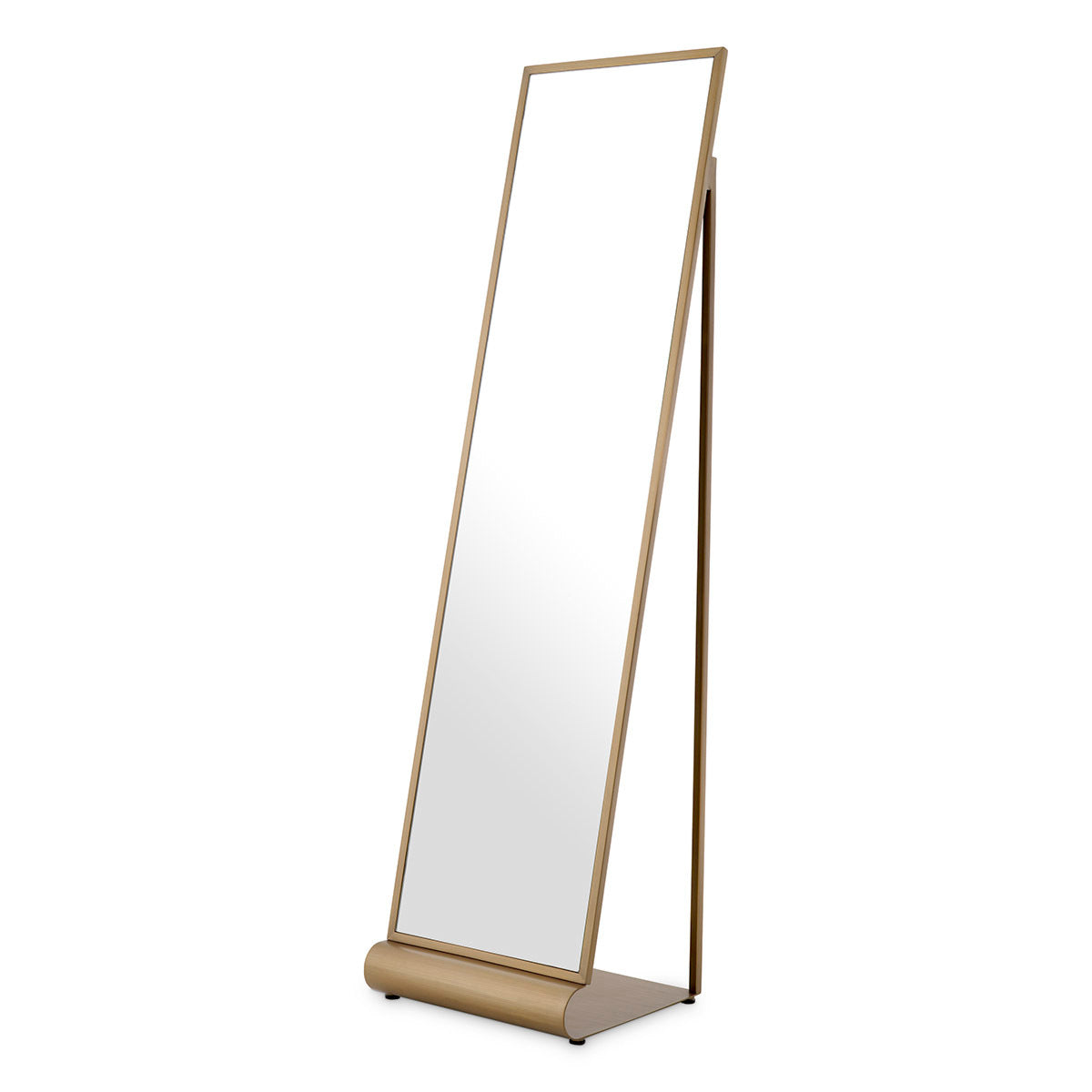 Rectangular Brass Floor Mirror Panorama | Eichholtzmh.com