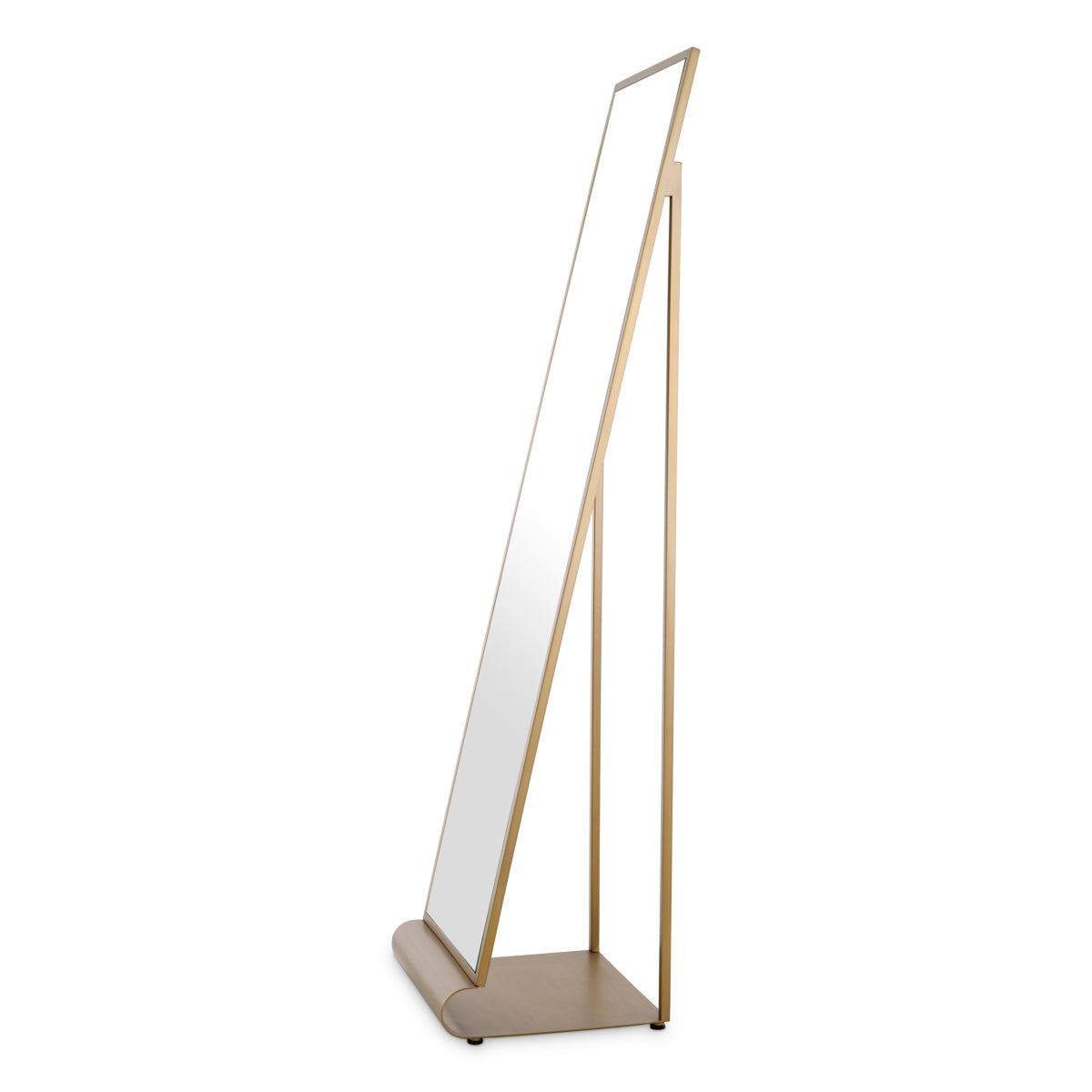 Rectangular Brass Floor Mirror Panorama | Eichholtzmh.com