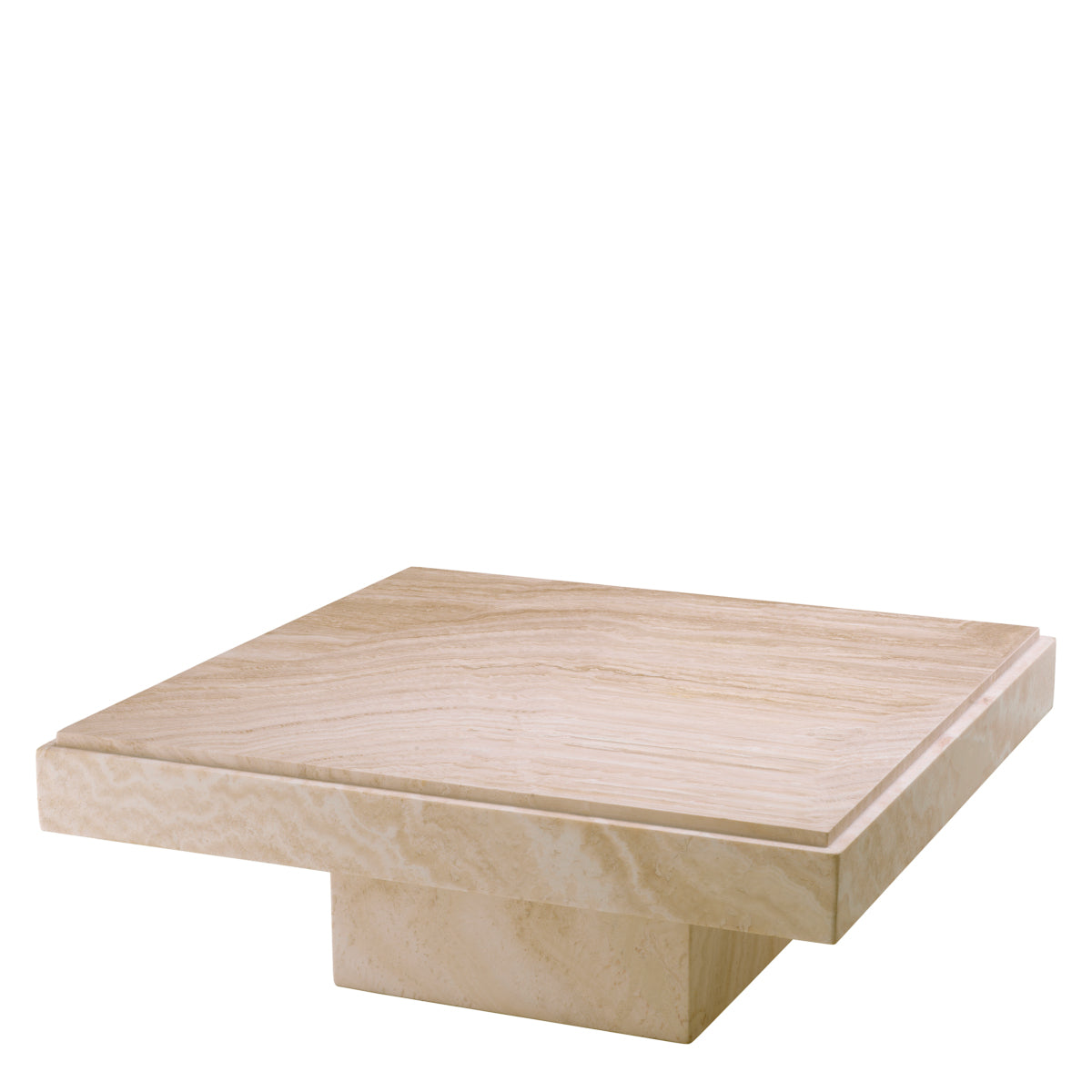 Square Travertine Coffee Table Sartoria | Eichholtzmh.com