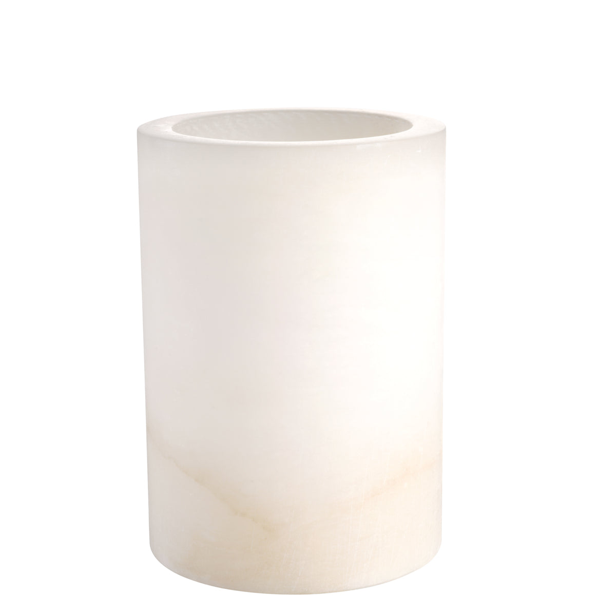 Cylindrical Alabaster Candle Holder Mercer | Eichholtzmh.com