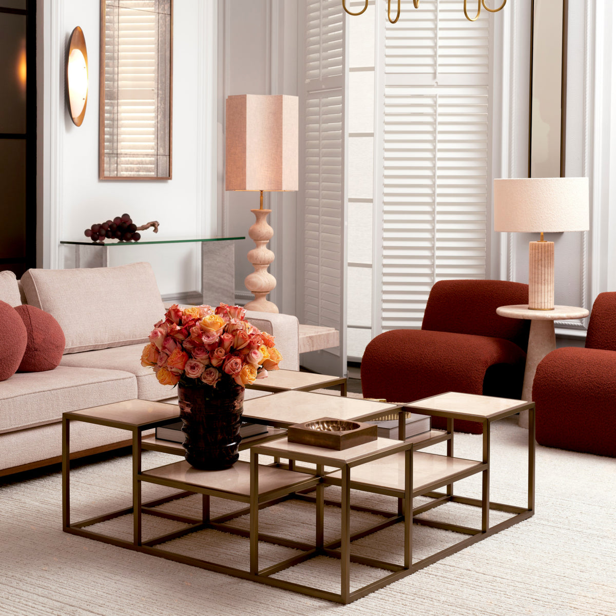 Minimalist Ivory Wool Carpet Torrance | Eichholtzmh.com