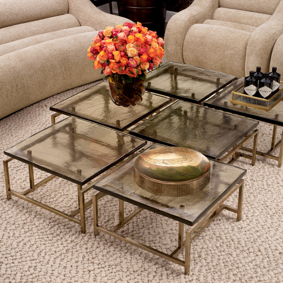 Handmade Glass Coffee Table Schlumberg | Eichholtzmh.com 