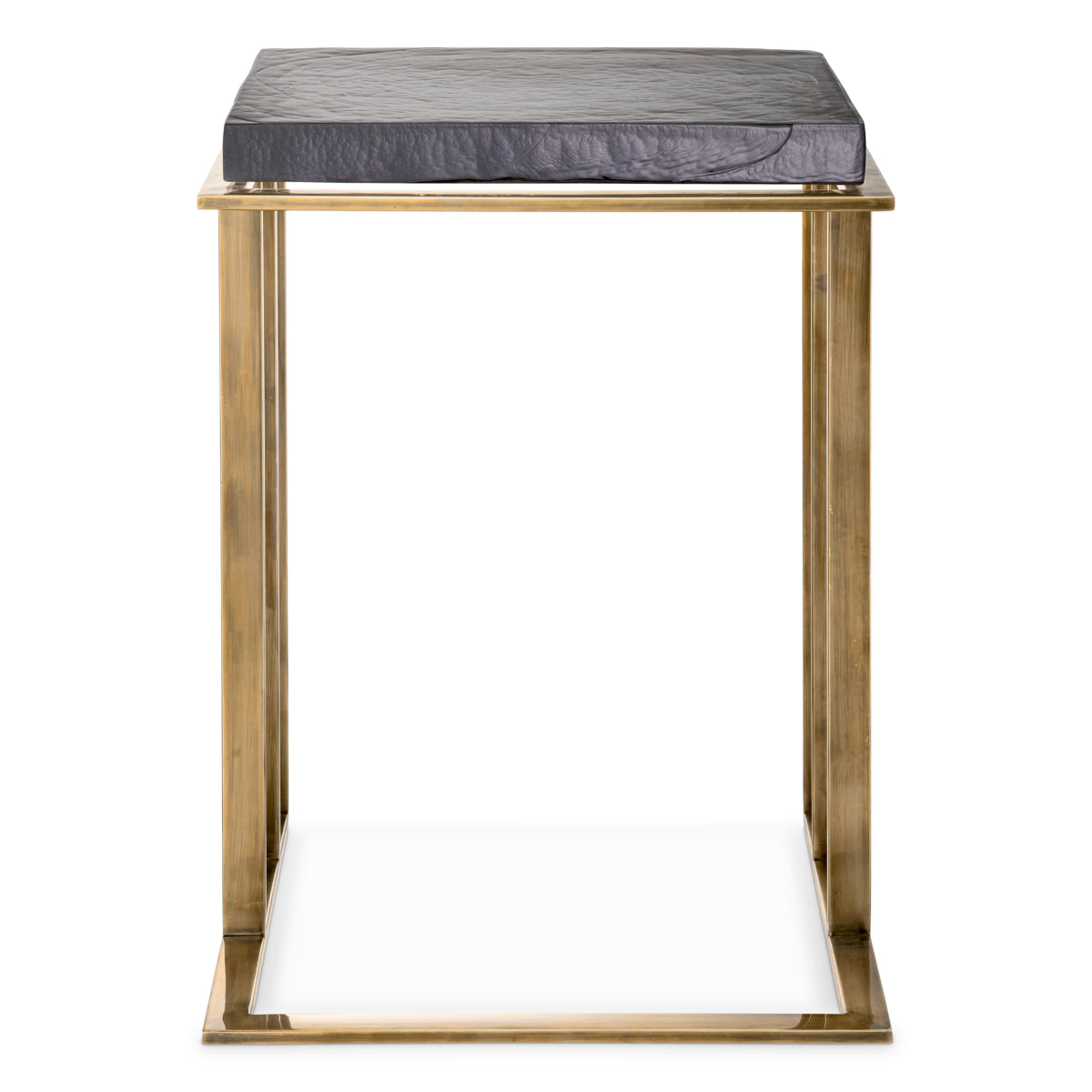 Brass Square Side Table Crescent | Eichholtzmh.com 