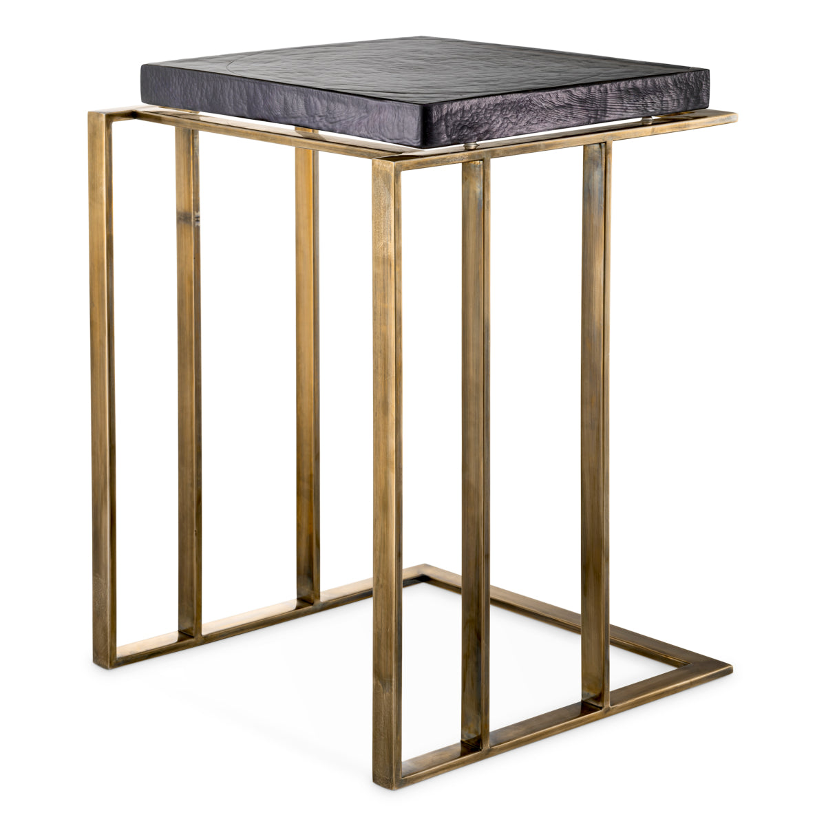 Brass Square Side Table Crescent | Eichholtzmh.com 