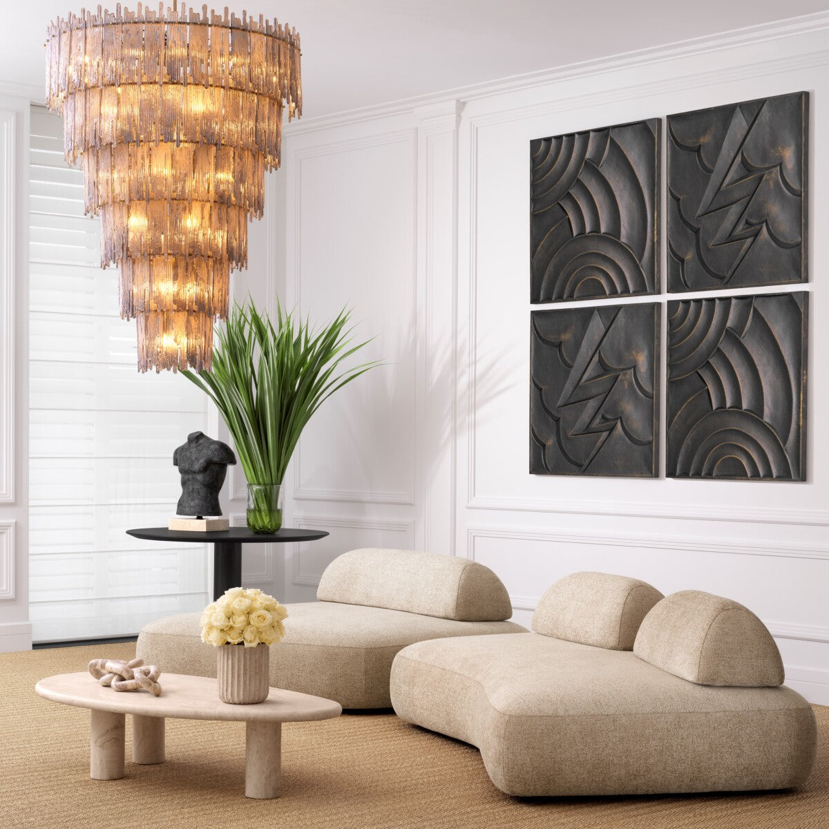 Tiered Grand Chandelier XXL Saint Roch | Eichholtzmh.com 