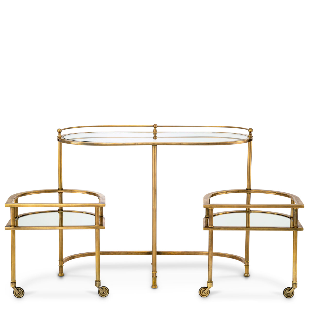 Vintage Brass Trolley Lavalle | Eichholtzmh.com 