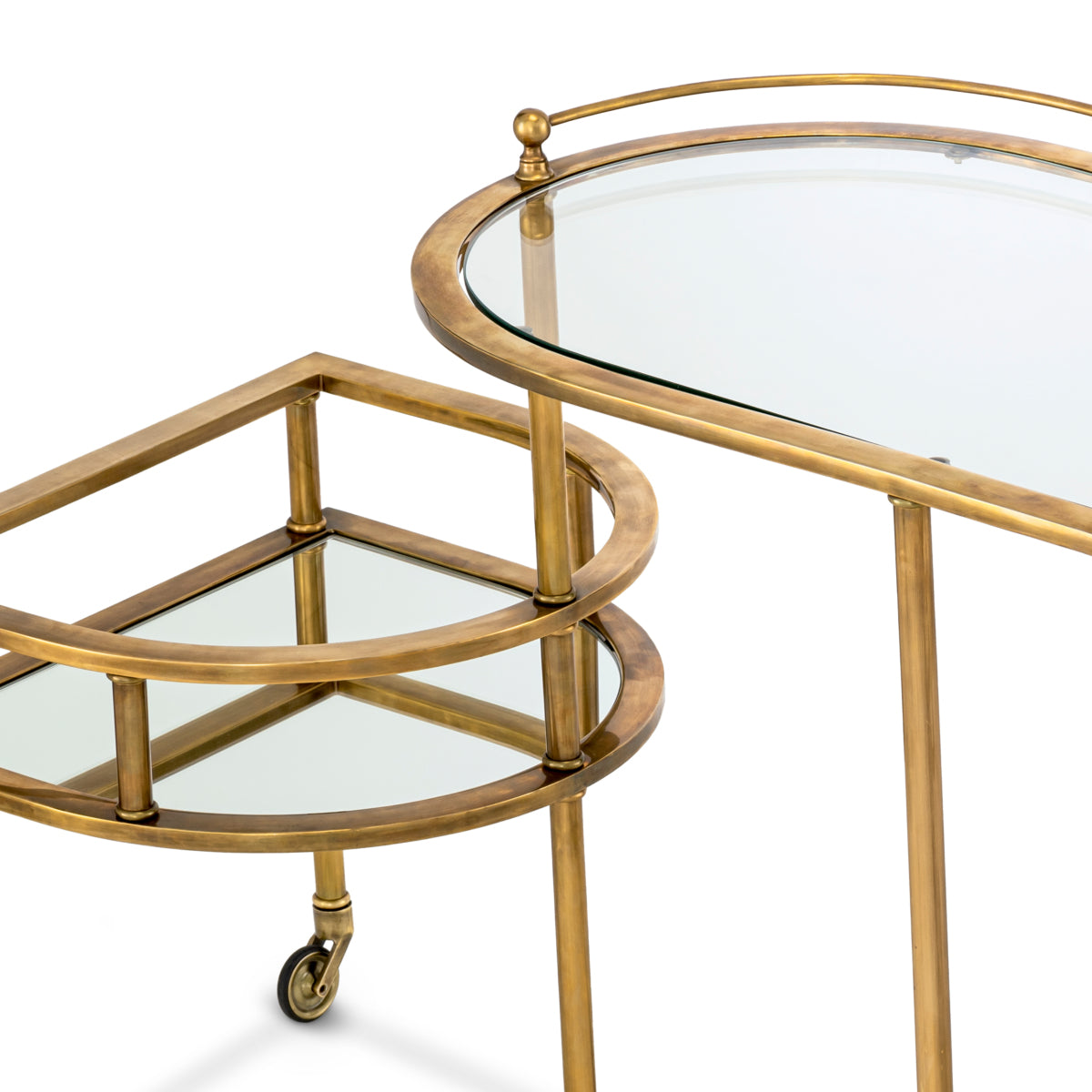 Vintage Brass Trolley Lavalle | Eichholtzmh.com 