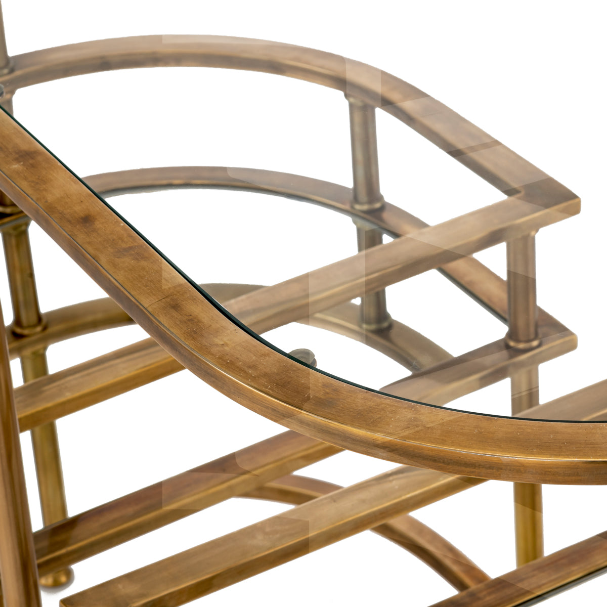 Vintage Brass Trolley Lavalle | Eichholtzmh.com 