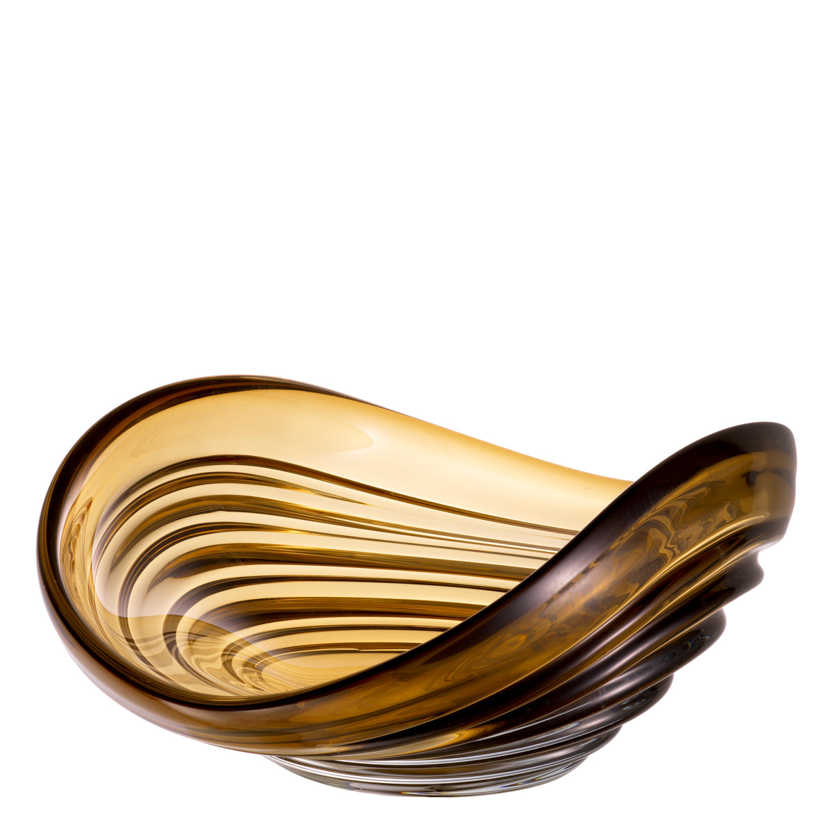 Brown Modern Glass Bowl L Pheadra | Eichholtzmh.com