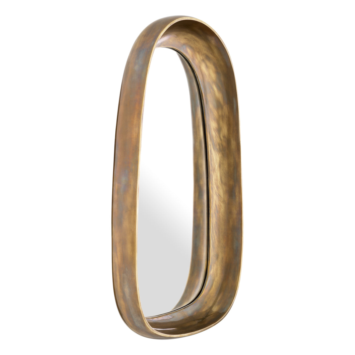 Brass Free-Form Vintage Mirror L Sandals