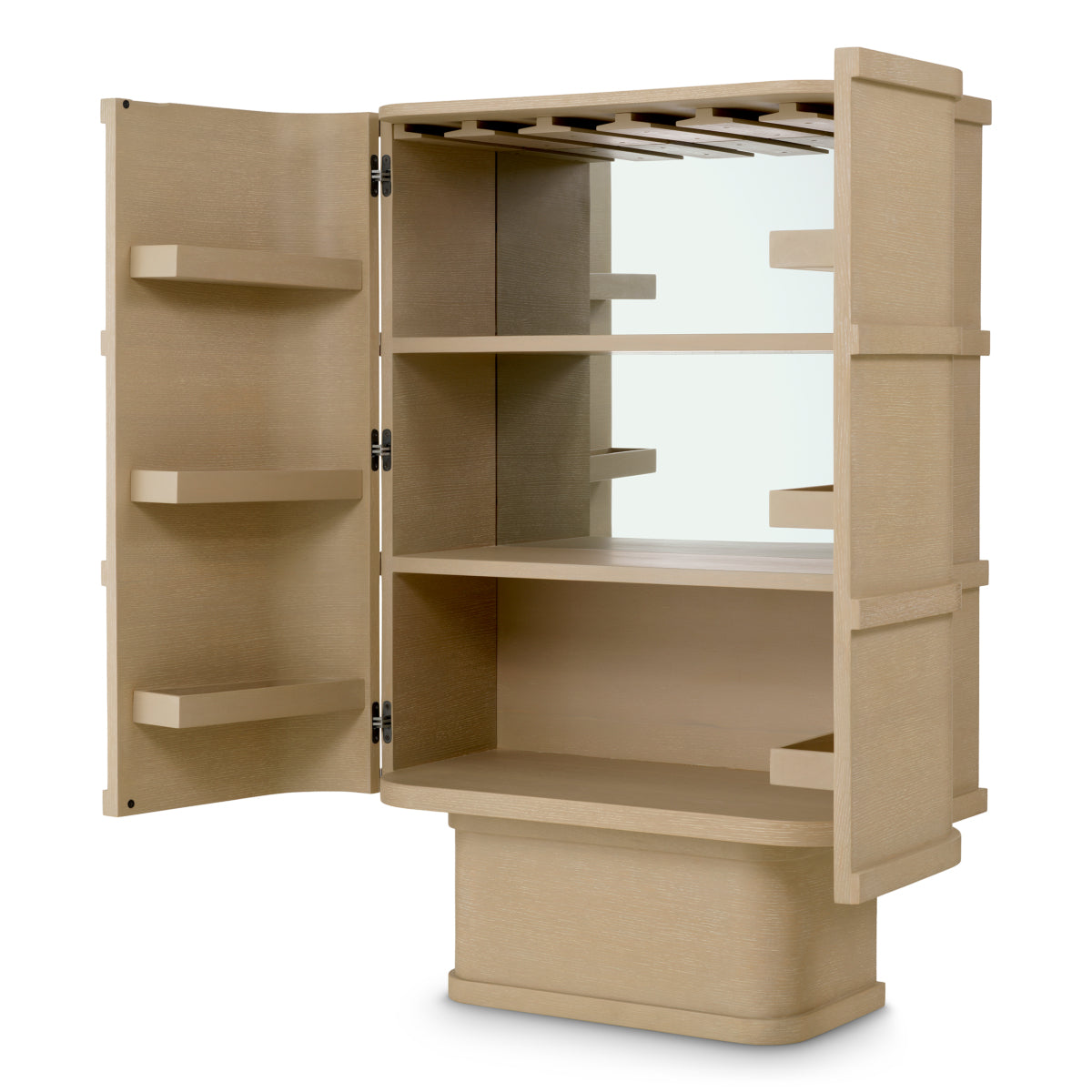 Oak Mirrored Bar Cabinet Cabana | Eichholtzmh.com